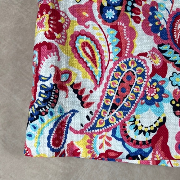 Talbots Paisley Skirt Womens 6 Colorful Spring Zip Closure Twee Girlcore Preppy - Picture 3 of 9